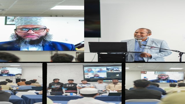 ছবি: মুনা ন্যাশনাল প্রেসিডেন্ট ও এক্সিকিউটিভ ডিরেক্টর নেতৃত্বের দায়িত্ব নিয়ে আলোচনা