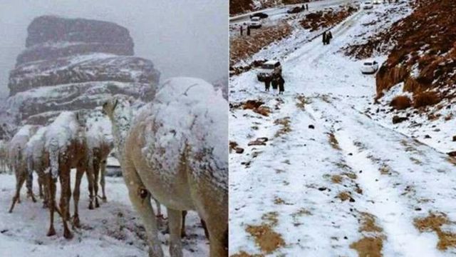 সৌদিতে রেকর্ড শীতের আশঙ্কা