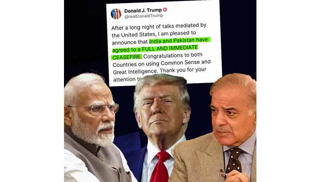 ট্রাম্পের বলাতে যুদ্ধবিরতিতে সম্মত শাহবাজ-মোদি