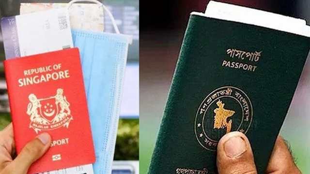 পাসপোর্ট র&zwj;্যাঙ্কিংয়ে প্রায় তলানিতে বাংলাদেশ; শীর্ষে সিঙ্গাপুর