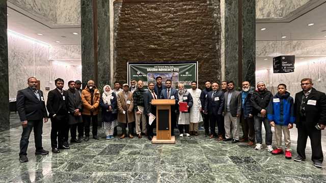 ছবি: &lsquo;মুসলিম অ্যাডভোকেসি ডে ২০২৬&rsquo; -এ নিউ ইয়র্কের বিভিন্ন স্টেট থেকে আগত ডেলিগেটসদের একাংশ 