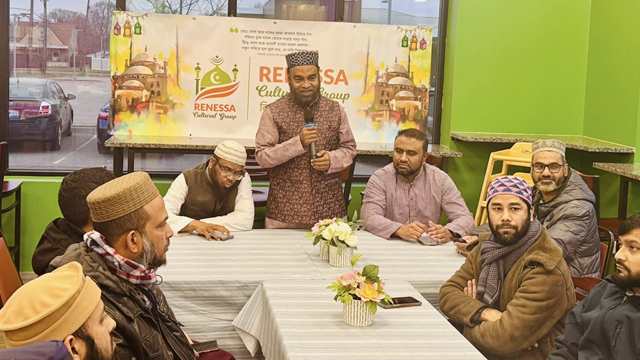 ছবি: রেনেসাঁর ইফতার মাহফিলেরপ্রধান অতিথি সয়গঠনটির উপদেষ্টা শাহিনুল ইসলাম।