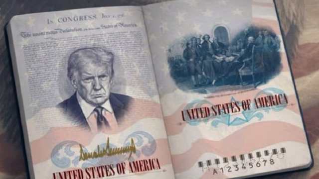 ডোনাল্ড ট্রাম্পের ছবি সম্বলিত পাসপোর্ট চালু করতে যাচ্ছে যুক্তরাষ্ট্র 